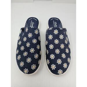 Clarks Shoes Womens 8 W Breeze Shore Mule Floral Print Slip On Comfort 61455971